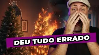 ARVORE DE NATAL PEGA FOGO E NATAL QUE NÃO DEU CERTO!