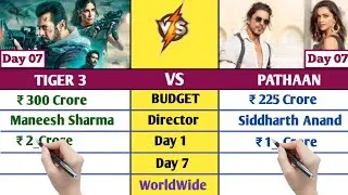 Tiger 3 Vs Pathaan Worldwide Collection Day 7 | Tiger 3 Box Office Collection DayWise