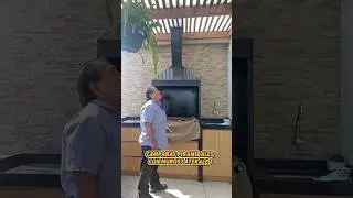 Campanas piramidales de acero galvanizado pintado en negro con muros laterales #campanaparaparrilla