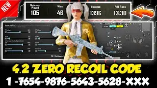 🔥Bgmi 4.2 Best Sensitivity Code 2026 ✅| Zero Recoil Sensitivity | Gyro & Non-Gyro Sensitivity 