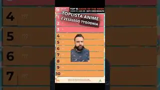 Toplista anime sezonu letniego 9/2025 #pieznamangi #manga #anime