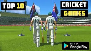 Top 10 High Graphics Multiplayer Cricket Games For Android 2021||High  Realistic Graphics On Android