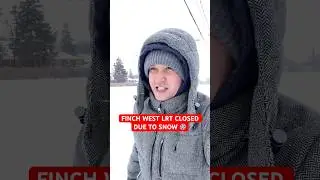 #ttc Finch West LRT jest zamknięty z powodu ŚNIEGU! JAK???