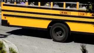 Gwinnett County School Bus routinely running stop sign