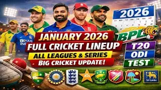 January Cricket Calendar 2026 | ICC Events & International Matches Preview