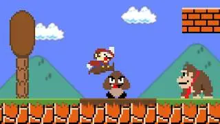 Super Mario Bros., но Марио не может коснуться коричневого цвета!