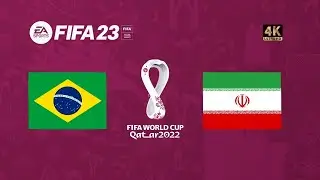 Brasil x Irã | FIFA 23 Gameplay Copa do Mundo Qatar 2022 | Final [4K 60FPS]