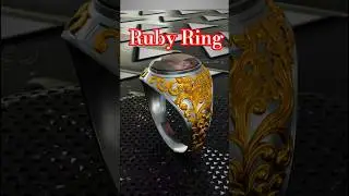 Ruby Ring #jewellery #925silver #ring #myanmar #traditional #design #art #shorts #beautiful #men