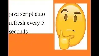 java script Auto Refresh
