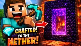 Just Crafted a Diamond Pickaxe 💎 Time to Build the Nether Portal!