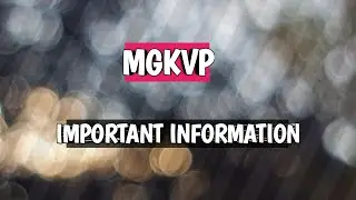 HOW CAN FILL MGKVP EXAMINATION FORM 2022