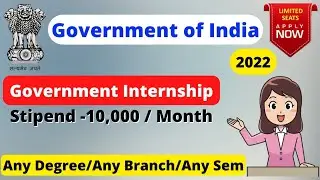Government Internship For All Students || Stipend - 10,000/month #internship