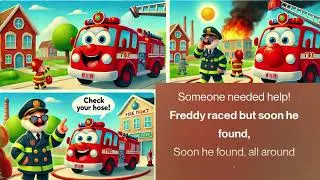 Freddy Firetruck&rsquo;s Big Day | Kids Rhyme About Responsibility and Fire Safety