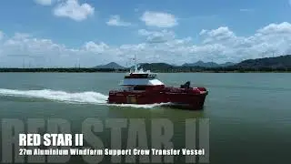 CTV series: RED STAR II 27m Windfarm CTV | sea trial