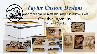 WeCreat Laser  Desk Name Plates