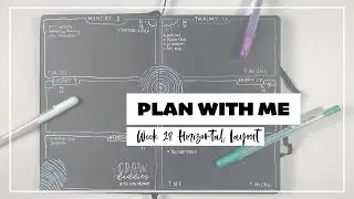 Week 28 Talking Plan With Me in My Blackout Bullet Journal