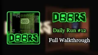 Doors | Daily Run #12 | Full Walkthrough | Roblox