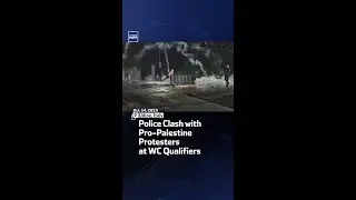 Police Clash With Pro-Palestine Protesters At WC Qualifiers