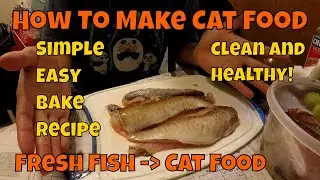 Домашний корм для кошек из свежей рыбы? Рецепт выпечки c: