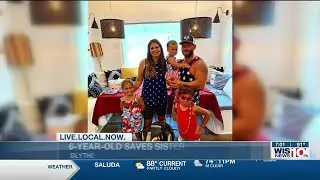 6-year-old saves sister from drowning