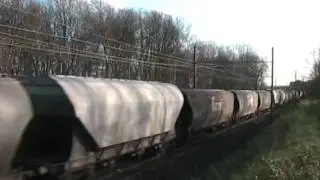 SNCF 467483 + 467528 flink gas geven met een lege graantrein naar Antwerpen-Angola