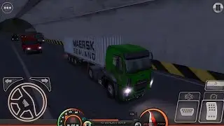 Super Green Truck The Big Container Highway Turnal Crossed Leipzig from Berlin