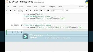 Numpy array creation #python