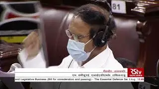 M. Thambidurai's Remarks | The Essential Defence Services Bill, 2021( Part -02)