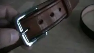 Horsehide gun belt