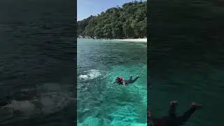 Snorkeling 🤿 at tioman island Malaysia PART 1 #shorts #malaysia #island #snorkeling
