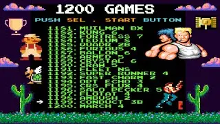 NES 1200-in-1 Game Cartridge : Exploring All 1200 Games