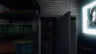 Glitching myself into the skeleton locker in the lobby - Phasmophobia #Shorts