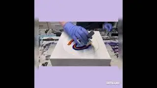 Swipe and tilt -Fluid Art  - sunset colors