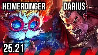 HEIMERDINGER vs DARIUS (TOP) | 54k DMG | EUW Diamond | 25.21