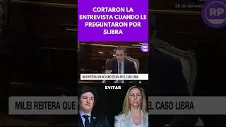 CORTARON LA ENTREVISTA CUANDO LE PREGUNTARON POR $LIBRA