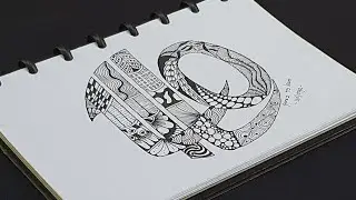 Eps. 29 Round Coaster - part 2 |Zentangle Patterns |Mandala Art |Doodle Art |Drawing Art |Lines Art