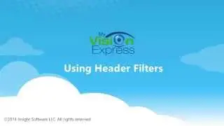 My Vision Express&reg;: How to Use the Header Filter Feature