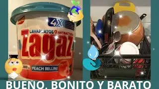 JABON PARA TRASTES BUENO BONITO Y BARATO ☺️ ZAGAZ 👍