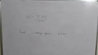 Cutting Speed, Feed And  RPM | TNMG