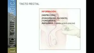 TACTO RECTAL