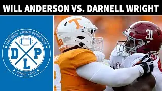 Will Anderson vs. Darnell Wright - Not What You Might Expect | Detroit Lions Podcast