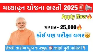 PM Midday Meal Recruitment 2025 📢🔥 No Exam Govt Jobs | Apprentice Bharti 2025