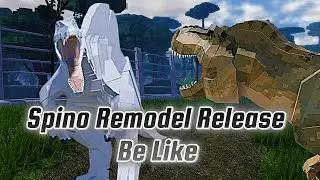 Spinosaurus Remodel Update Release Be Like | Jurassic Blocky Roblox