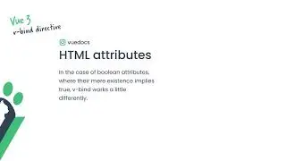 [vuedocs] HTML attributes with v-bind directive