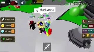 ROBLOX BLADE THROWING SIMULATOR SOMEONE GAVE AN OVERPOWERED PETS!