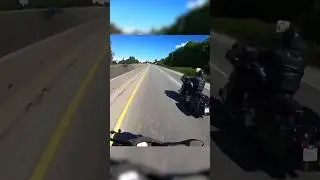 Passing a Harley Rider in the Same Lane @SneakCityMoto