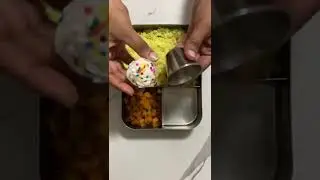 Kid&rsquo;s lunchbox ideas | lemon rice, potato fry and mini cupcake | kids school lunch