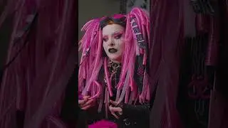 От киберготики до мягкого гламура &mdash; я себя не узнаю 😳 #ytshorts #cybergoth #makeover #softglam