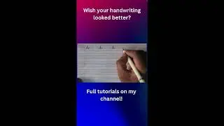 How to write 'h' in cursive. Write Cursive Like a Pro in 30 Seconds!