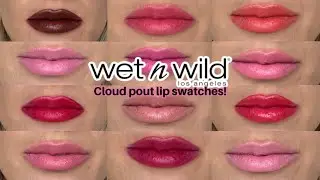 Wet n Wild Cloud Pout Marshmallow Lip Mousse Swatches!! FULL COLLECTION
